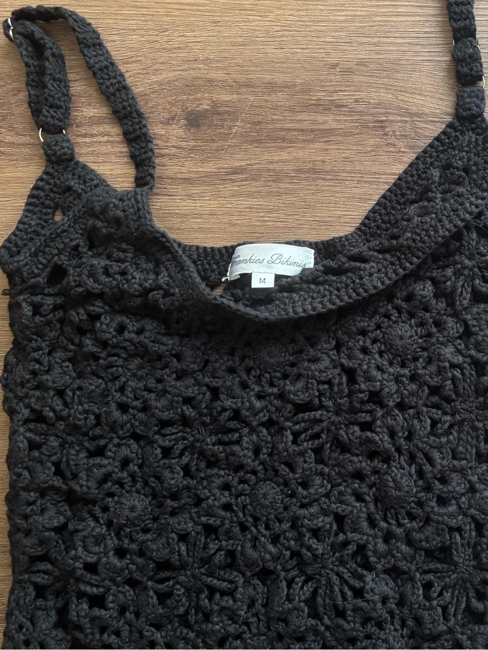 Frankie’s Bikinis Sunshine Crochet Mini Dress - Picture 4 of 5